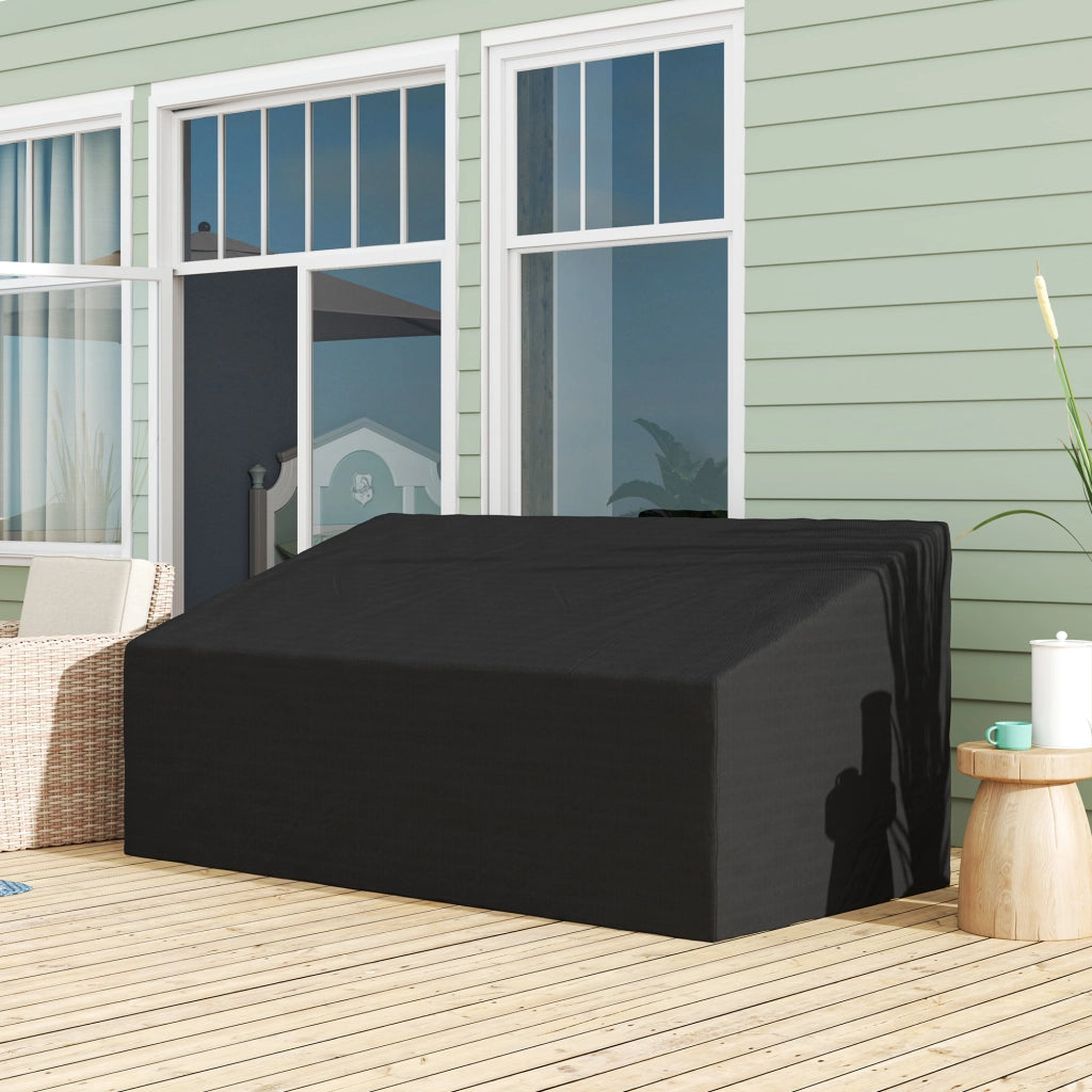 Cuscino per Divano da Giardino 3-4 Posti ¨C Zephmum ¨C Grigio 218x111x101 cm
