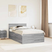 Struttura del letto con testiera Grigio Sonoma 120 x 190 cm