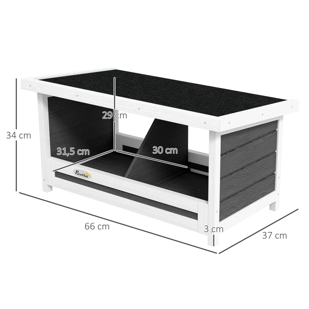 Casetta per Galline in Legno ¨C Minimal ¨C Grigio 80x60x50