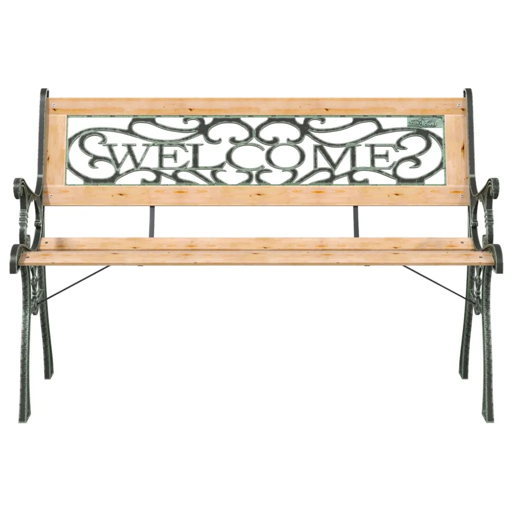 Panchina da Giardino 122 cm in Legno Massello di Abete 317118