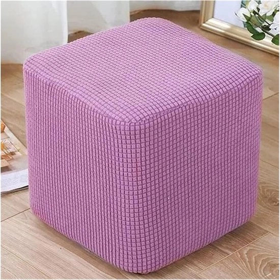 Cuscino quadrato per protezione piedi e poltrona con fondo elastico, tessuto ruvido e stiro a vapore, misura: 30x30cm - blu scuro