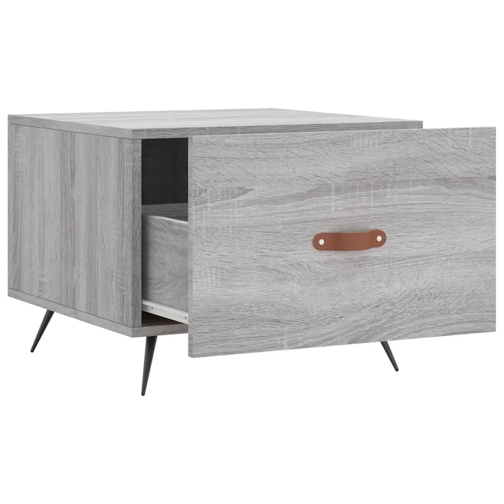 Tavolini Salotto 2pz Grigio Sonoma 50x50x40cm Legno Multistrato 829345