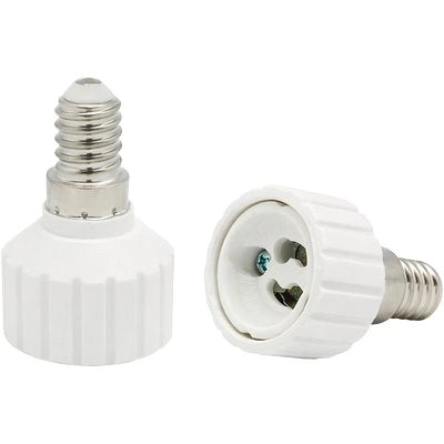 ADATTATORE LAMPADA E14-GU10 ELECTARLINE - TERMOPLASTICO BIANCO- 4 pezzi