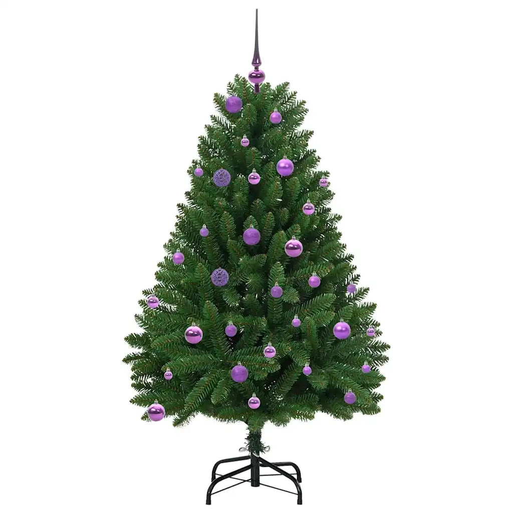 Albero di Natale | Decorazioni natalizie artificiale Verde 150 cm PVC e Metallo