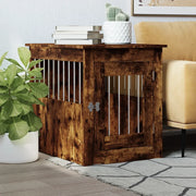 Gabbia Cani da Arredamento Rovere Fumo 55x75x65cm Multistrato 838320