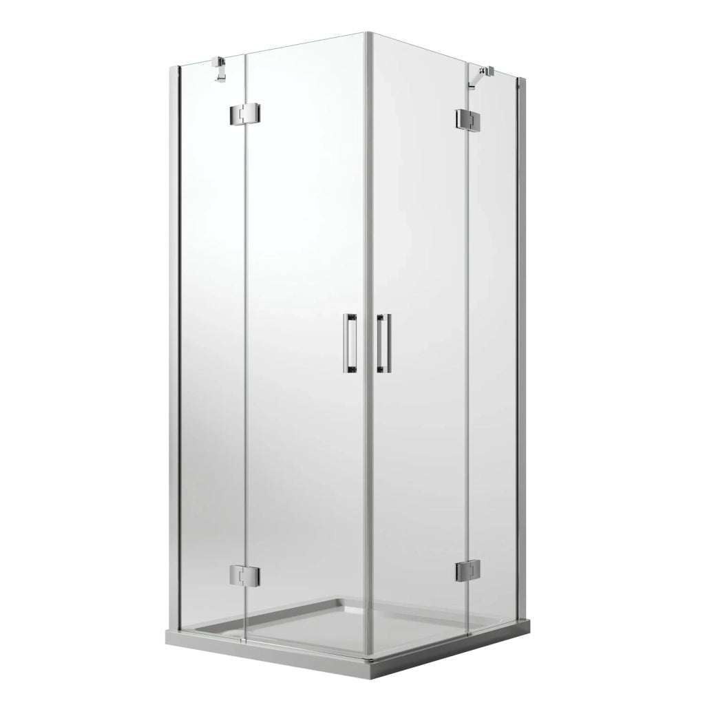 Box Doccia 70x80 CM H190 Trasparente con Easyclean mod. Flip Anta + Anta Ap. Battente