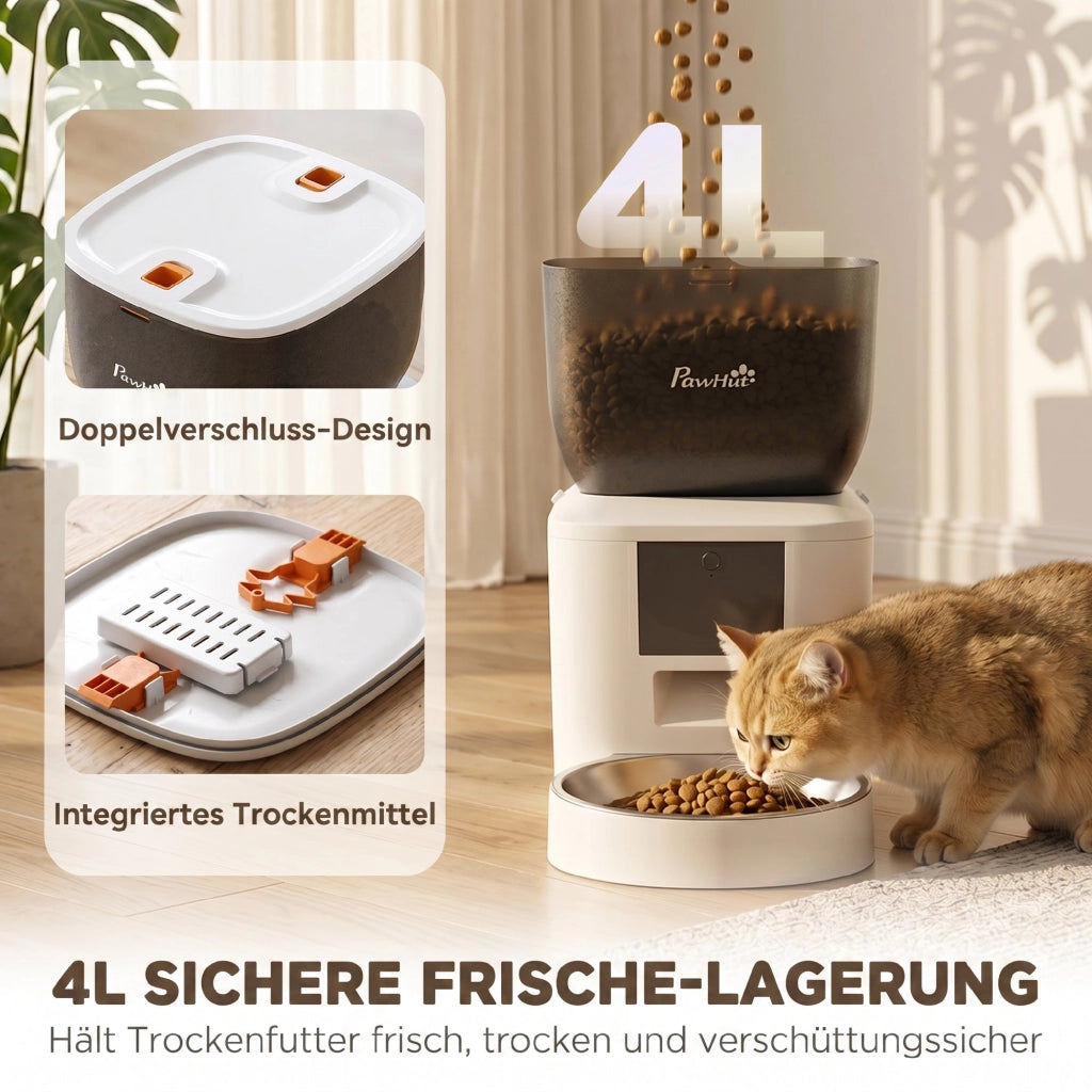 Dispenser automatico cibo per gatti ¨C Minimal ¨C 4 litri, grigio