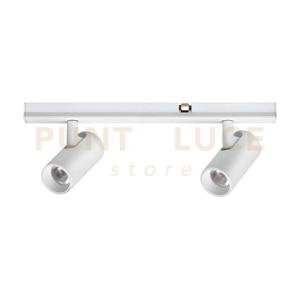 STICK SPOT DOUBLE LED COB BRIDGELUX 6 W 24° 420 lm 3000 K BIANCO