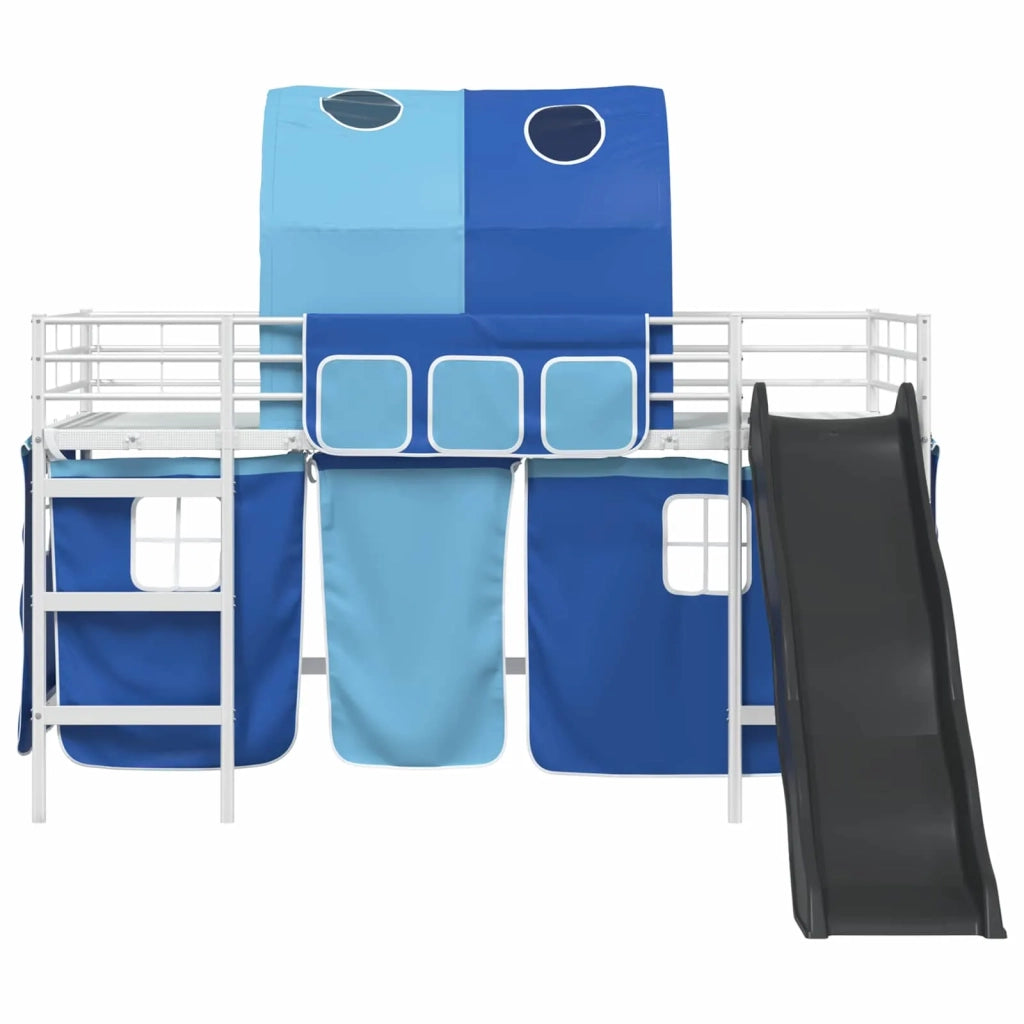 Struttura del letto loft per bambini Bianco e Blu 90 x 200 cm 42020860