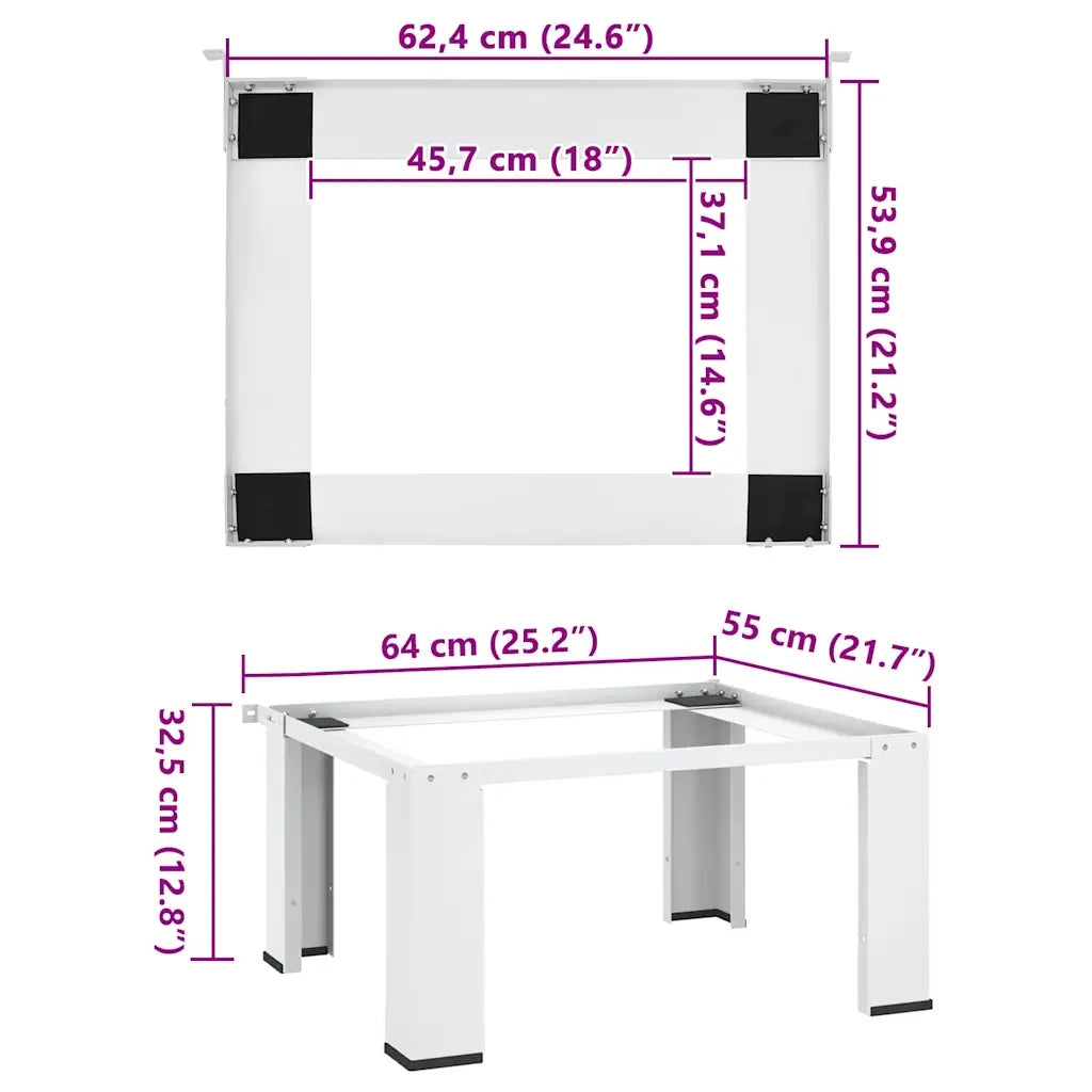 Supporto Alzatina per Lavatrice Bianco 50447