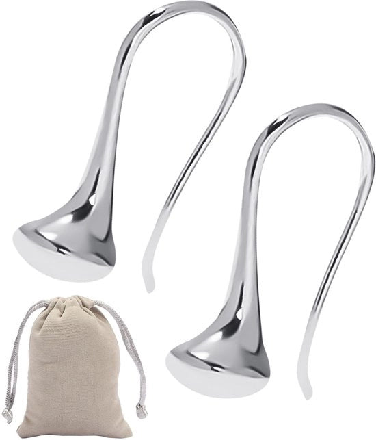 Orecchini per donna - Orecchini a goccia in argento - Orecchini metallici - Orecchini personalizzabili - Orecchini con design creativo - Materiale duraturo
