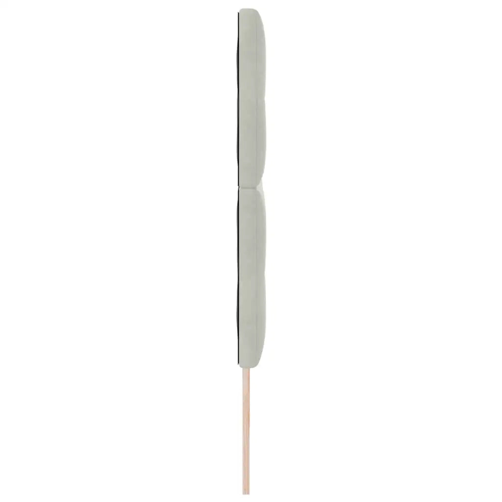 Testiera LED con strisce LED Grigio chiaro 200 cm Velluto 3338469