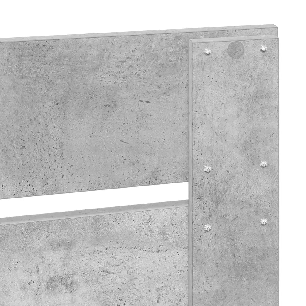 Testiera-Testata-Testiera Decorativa Grigio cemento 200 cm Legno multistrato 787061