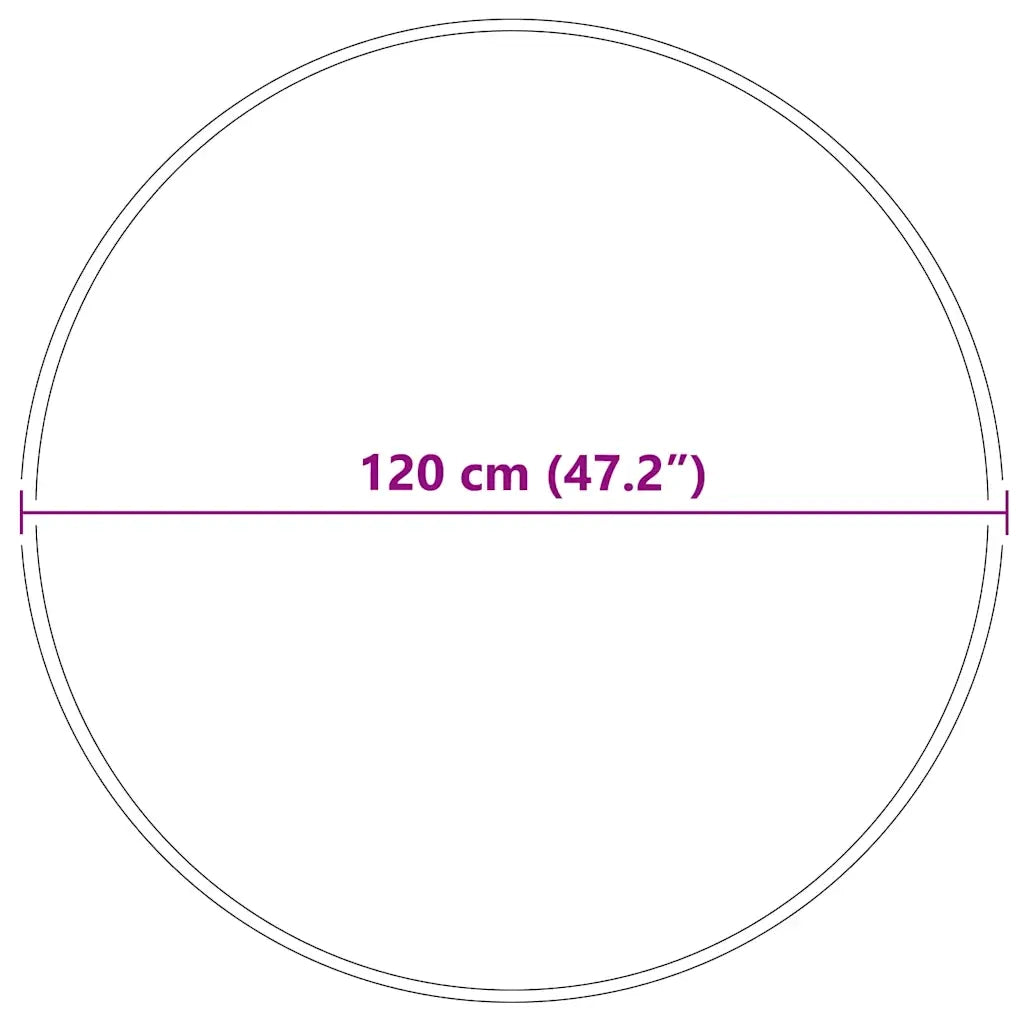 Tappeto Shaggy Antiscivolo Grigio 120 x 120 cm PP 4019781
