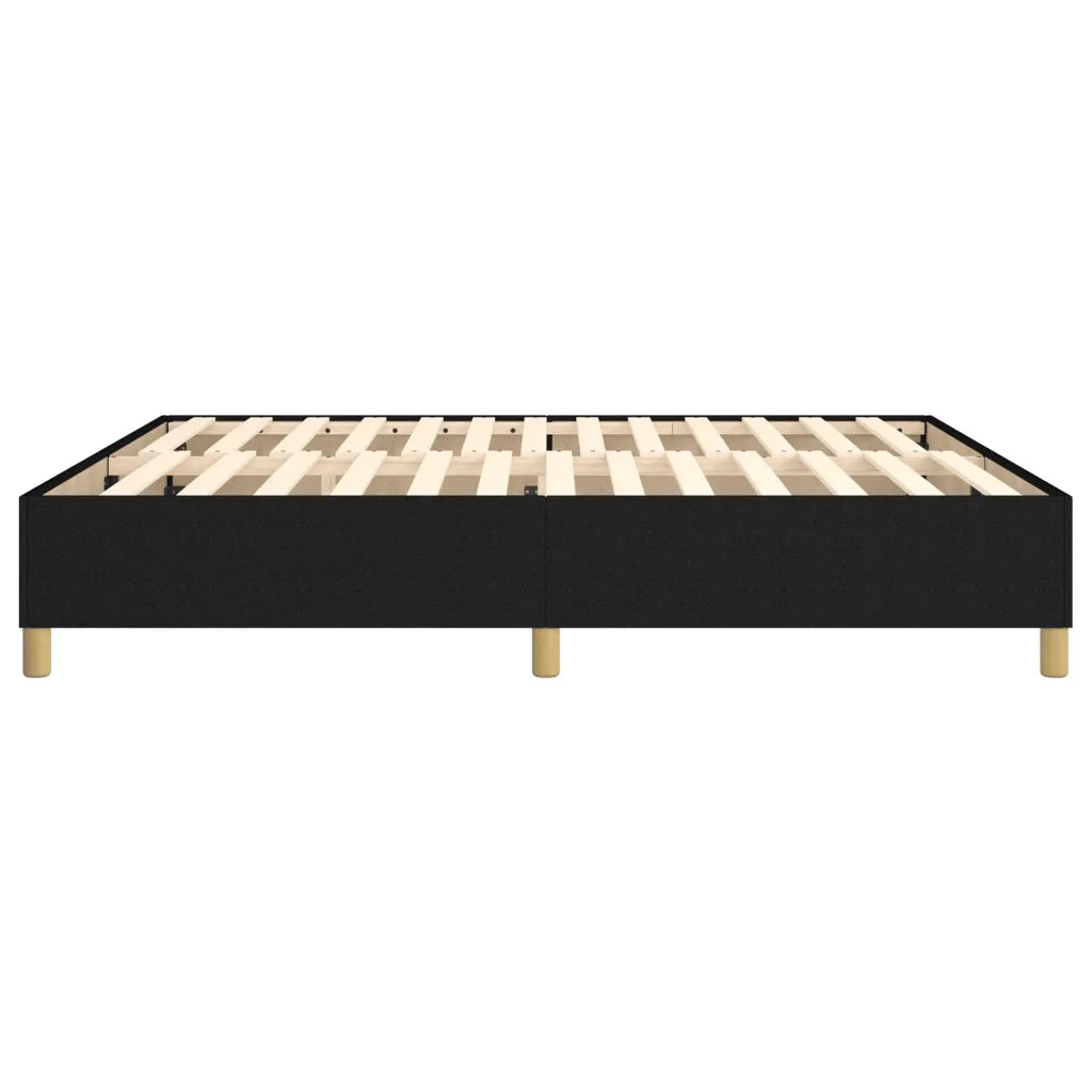 Struttura Letto a Rete a Molle Nero 180x200 cm in Tessuto 3120979