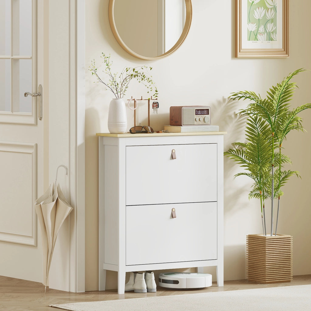 Scarpiera con cassetti e ripiani regolabili ¨C Minimal ¨C Bianco