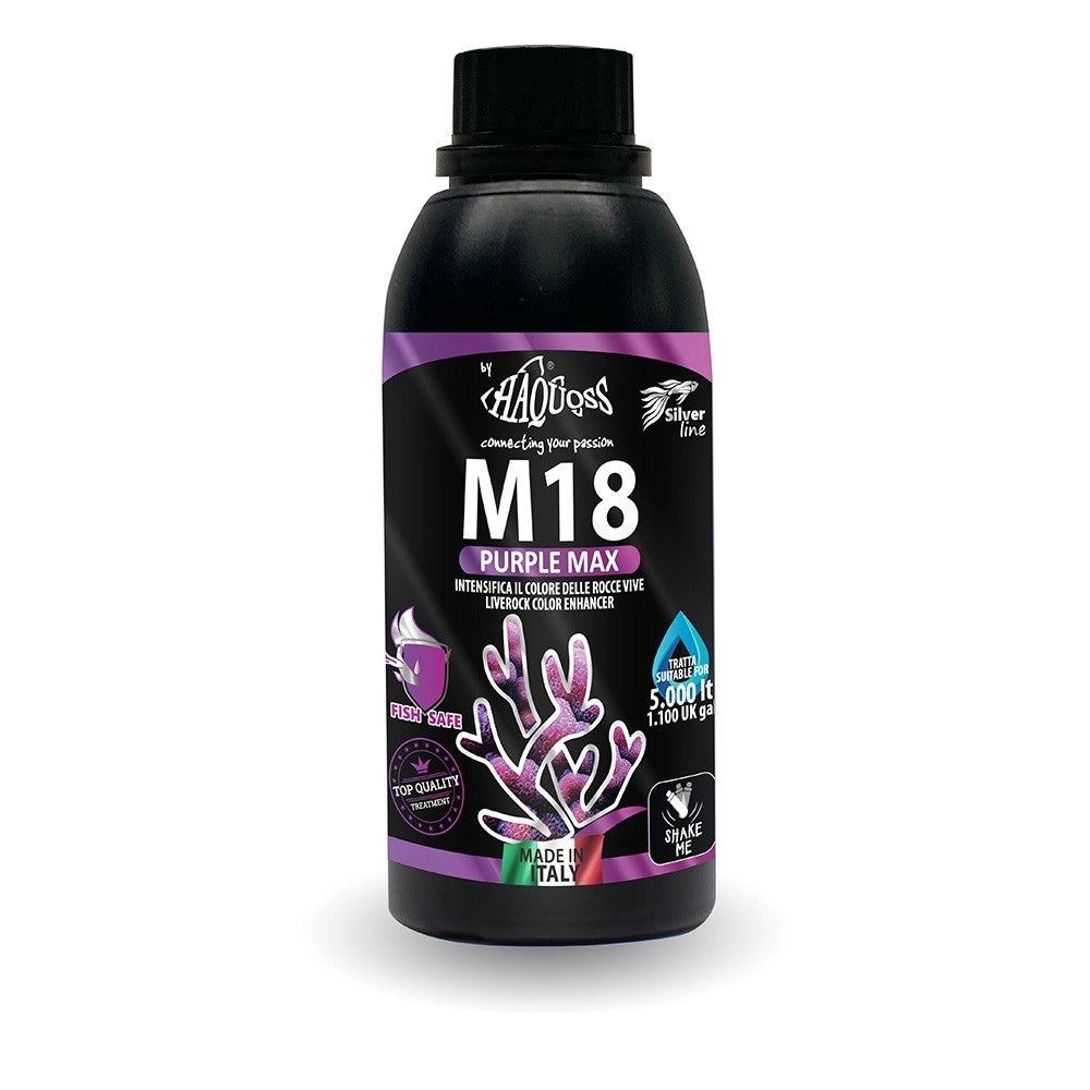 Haquoss M18 Purple Max 250ml - intensifica il colore delle rocce vive