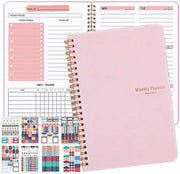 Agenda settimanale A5 formato - 52 pagine con tracker delle abitudini