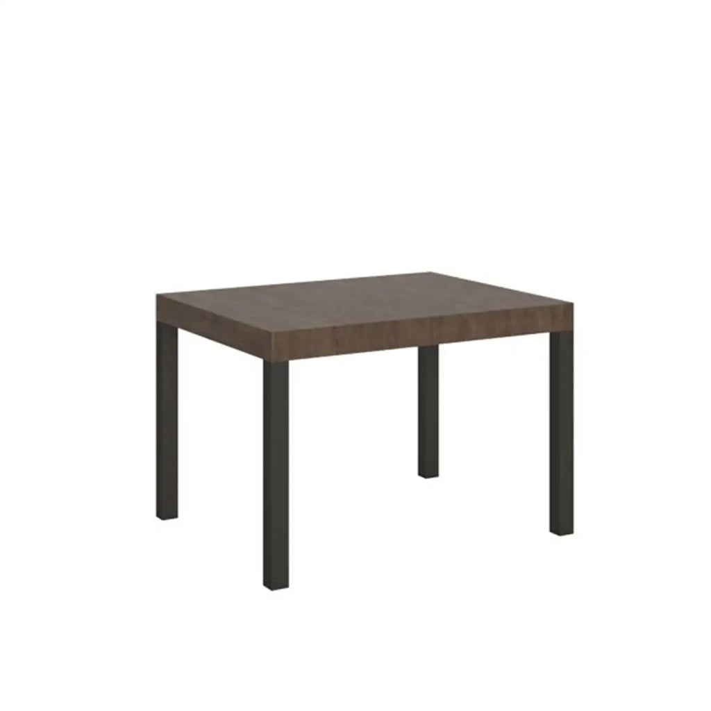 Tavolo allungabile 110/194x70 cm Everyday colore noce gambe antracite