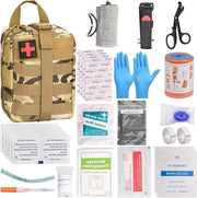 Kit di emergenza per esterno - 48 pezzi kit di sopravvivenza medica per campeggio e attività all'aperto
