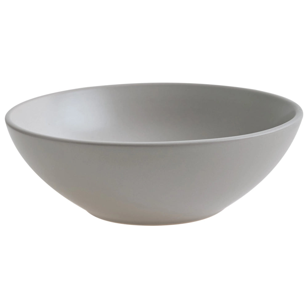Set di 18 piatti in gres grigio con finitura smaltata a mano per 6 persone cucina e sala da pranzo