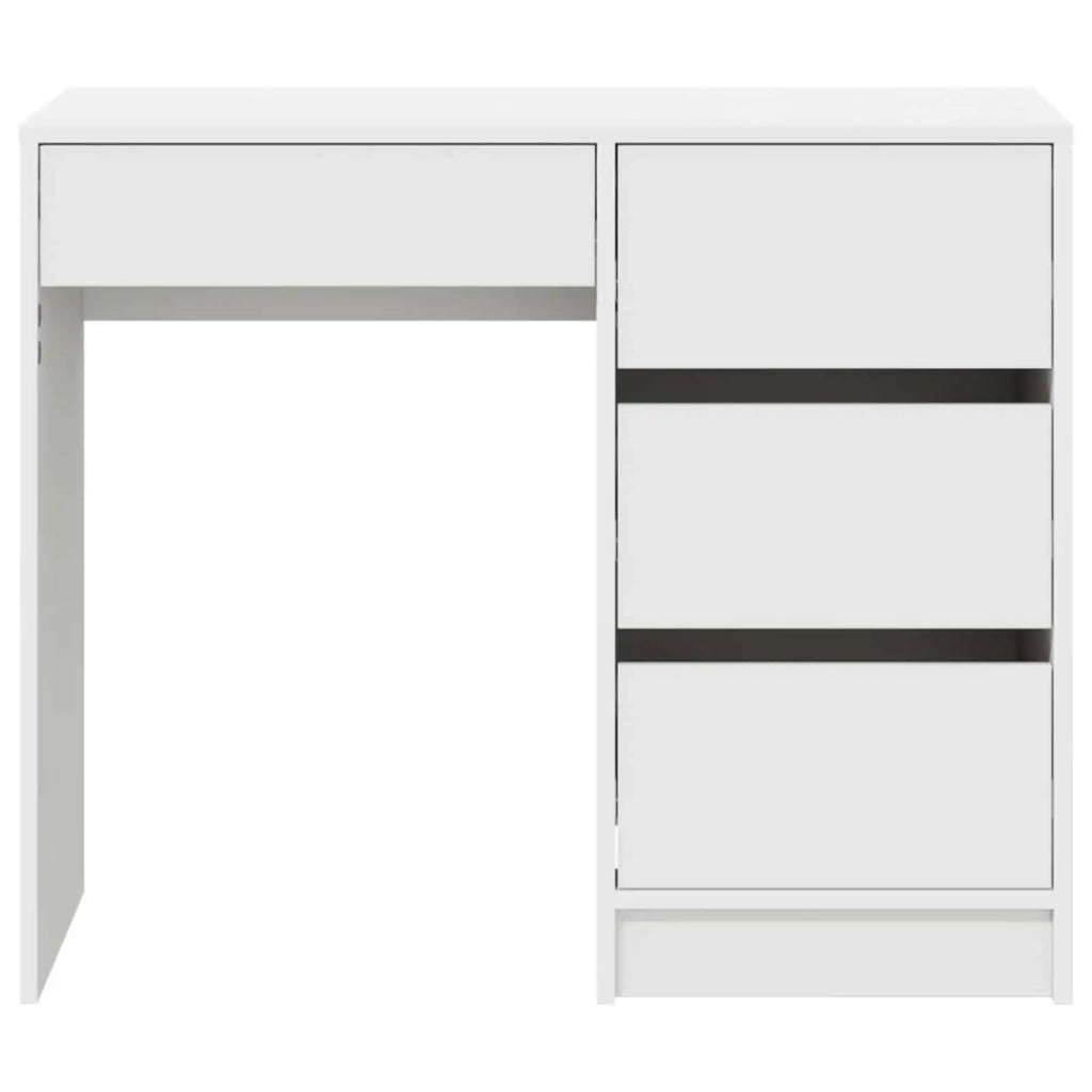 Scrivania | Tavolo da Ufficio Bianco 90 x 37.5 x 75 cm Legno multistrato