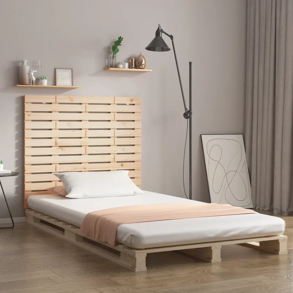 Testiera | Testata da Parete 141x3x91,5 cm in Legno Massello di Pino