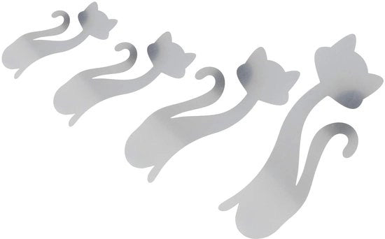 Decorativi Striscioni per Parete a Specchio - 4 Pezzi - Striscioni Decorativi per Parete - Impermeabili - Anticorrosivi - Leggeri e Facili da Applicare - Striscioni per Parete a Specchio