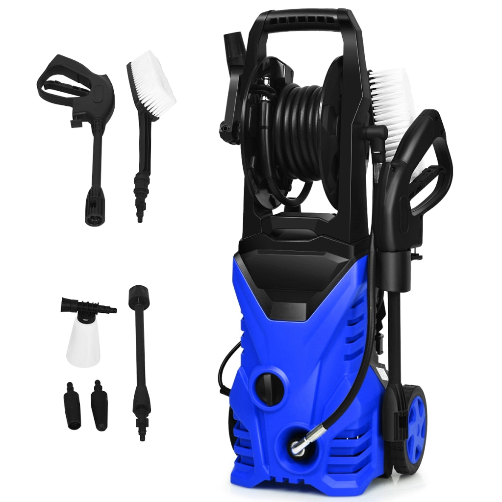 Idropulitrice portatile con 2030 PSI, 5,0 L/Min, ugello Lotus per la pulizia di giardini e auto, Blu-Strumenti elettrici