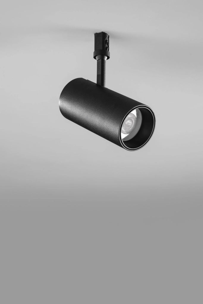 SPOT LED PER SISTEMA BINARIO SHIFT NERO IN METALLO 24W 3000K 2040LM Ø85xH234MM