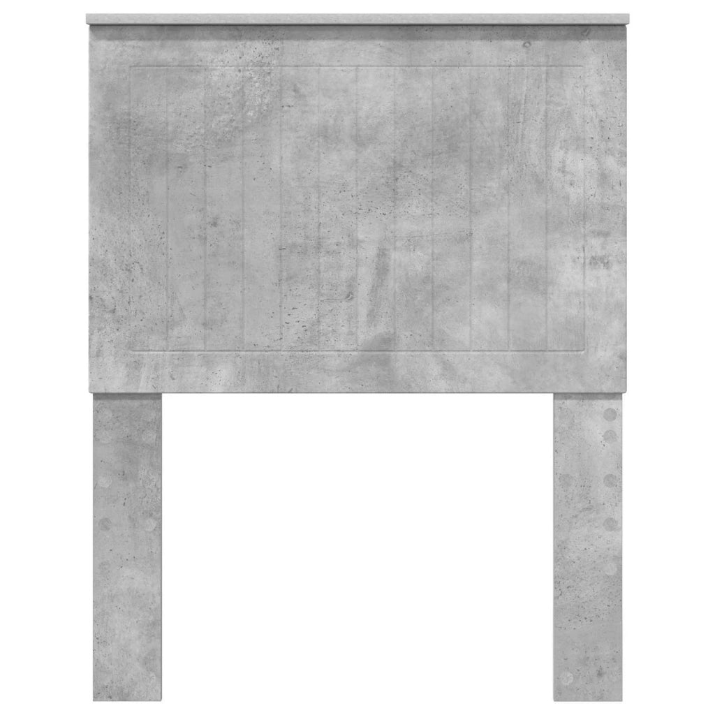 Testiera | Testata con Testiera | Testata Grigio cemento 75 cm Legno multistrato