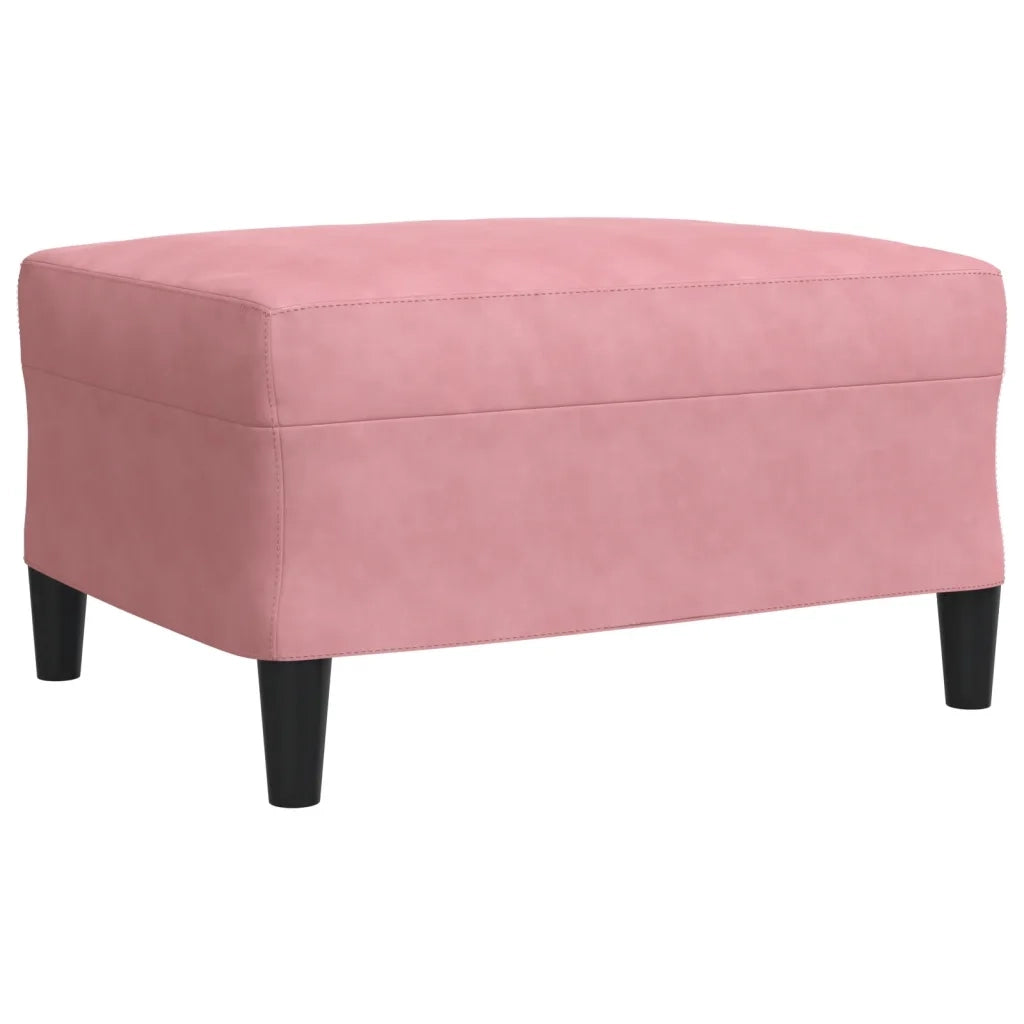 Set di Divani 4 pz con Cuscini e Rinforzi rosa in Velluto 3278464