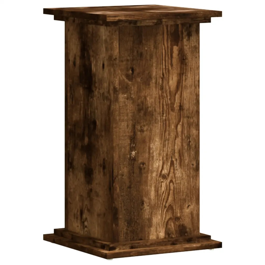Supporto per piante | Sostegno per piante Rovere Fumo 33x33x60 cm Legno Multistrato