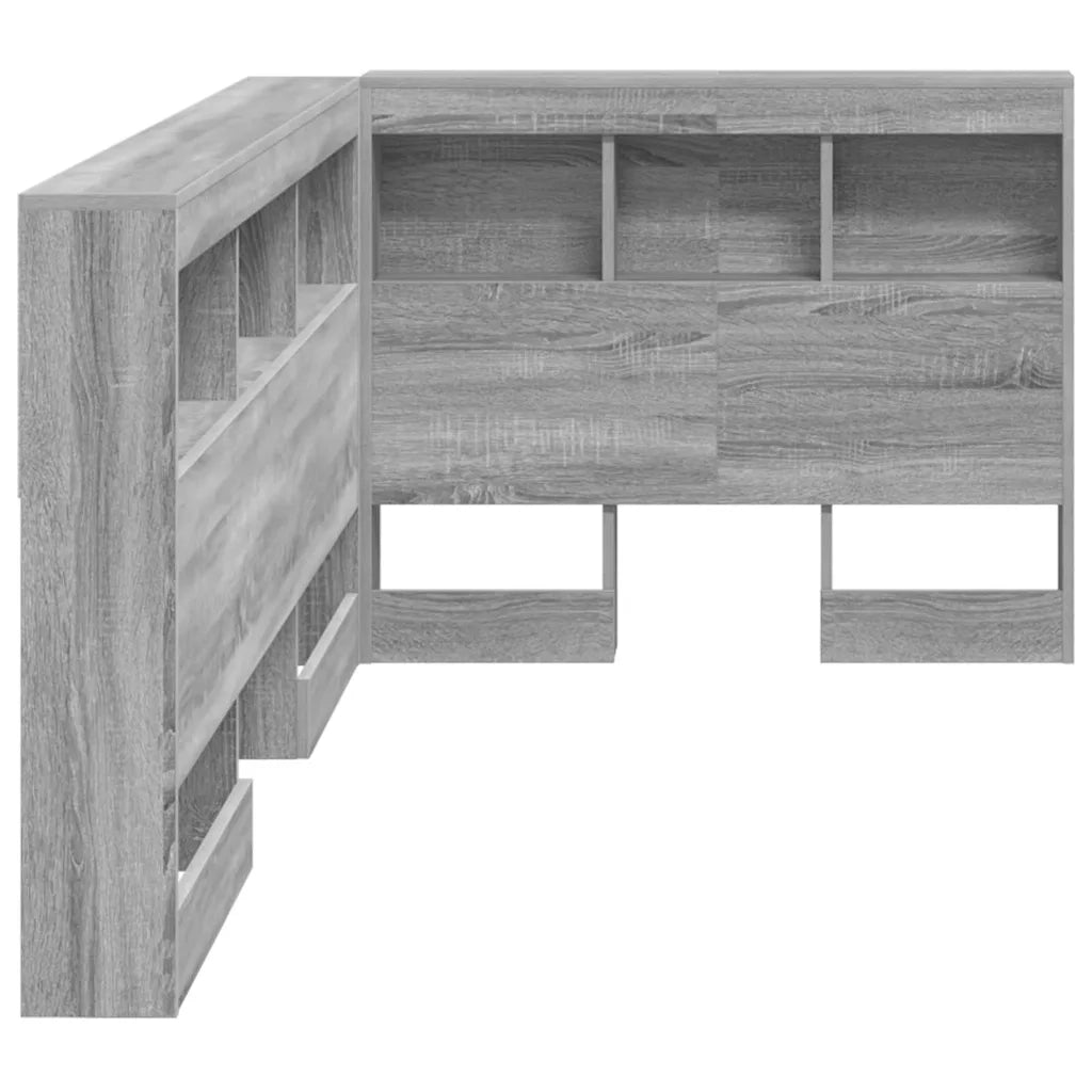 Testata contenitore Grigio Sonoma 90 cm Legno multistrato 3335458