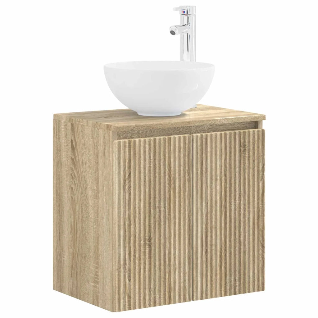 Set di Armadi da Bagno 5 pz Rovere Sonoma Legno ingegnerizzato 3406353