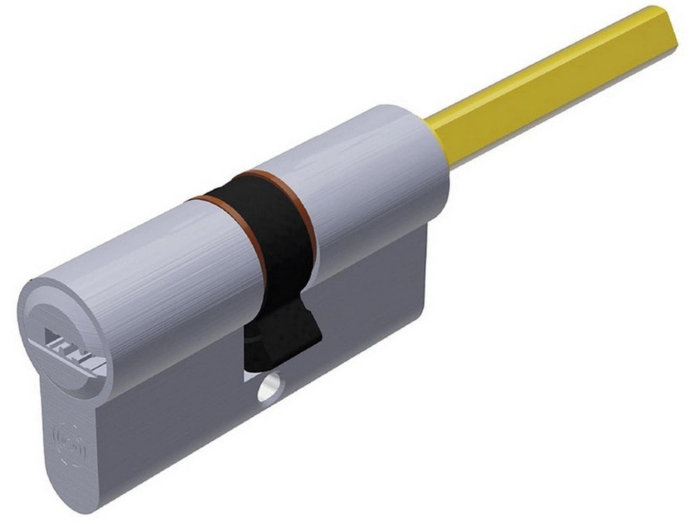 1pz cilindro cromo satinato evok1 con codolo 5 chiavi mm. 80 (30+50) cod:ferx.vit55144
