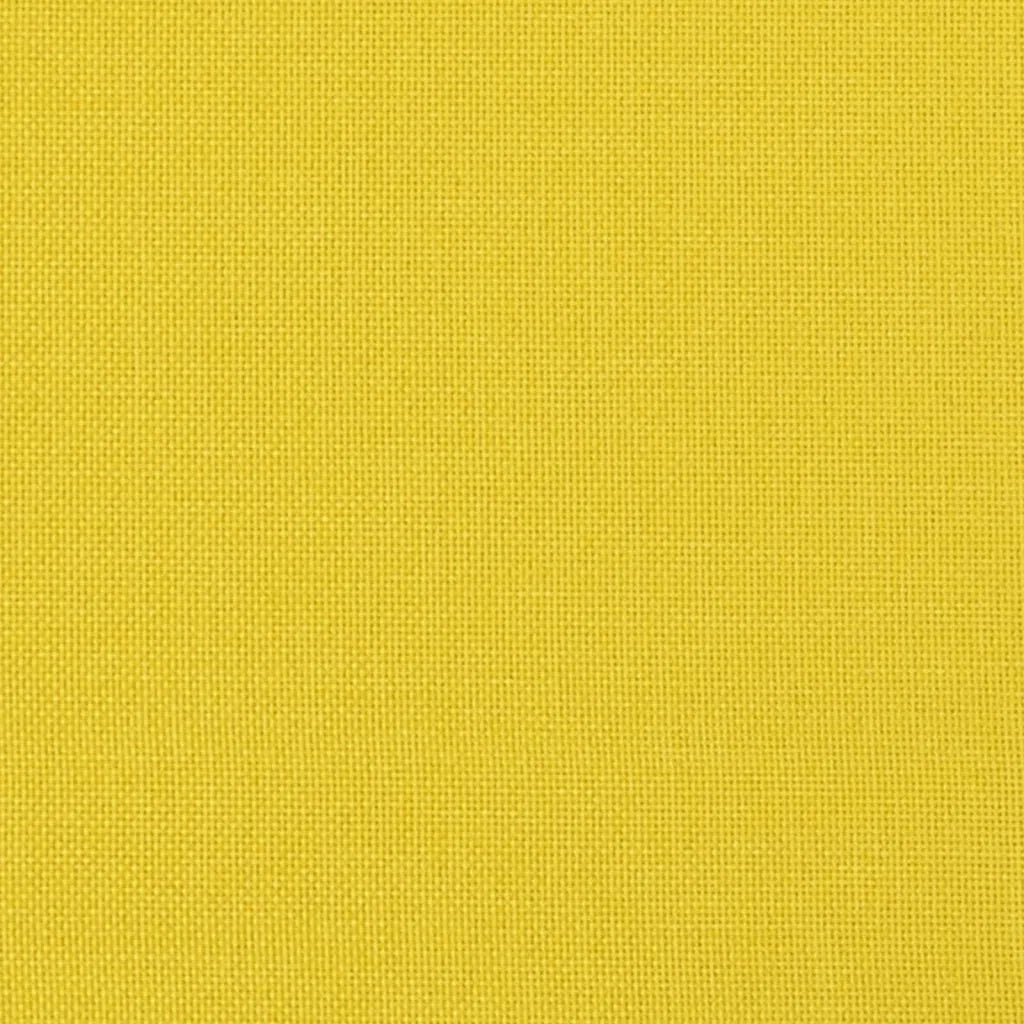 Set di Divani 3 pz con Cuscini Giallo Chiaro in Tessuto 3201815