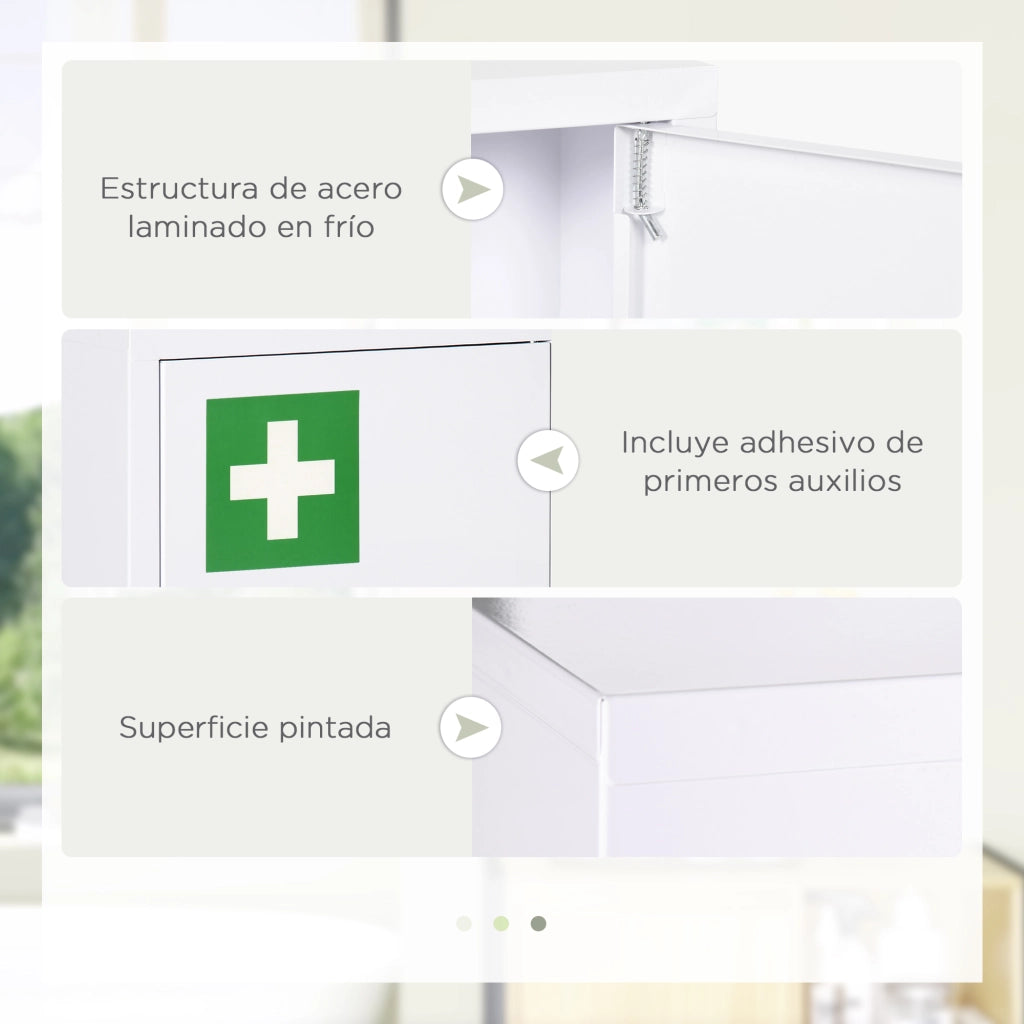 Armadietto da Bagno ¨C zephmum ¨C Bianco 30x46x14 cm