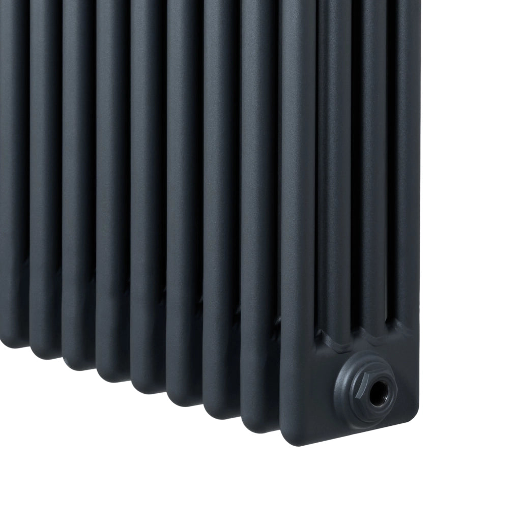Radiatore Tradizionale 4 Colonne Orizzontale Riscaldamento Antracite 600x1190 mm