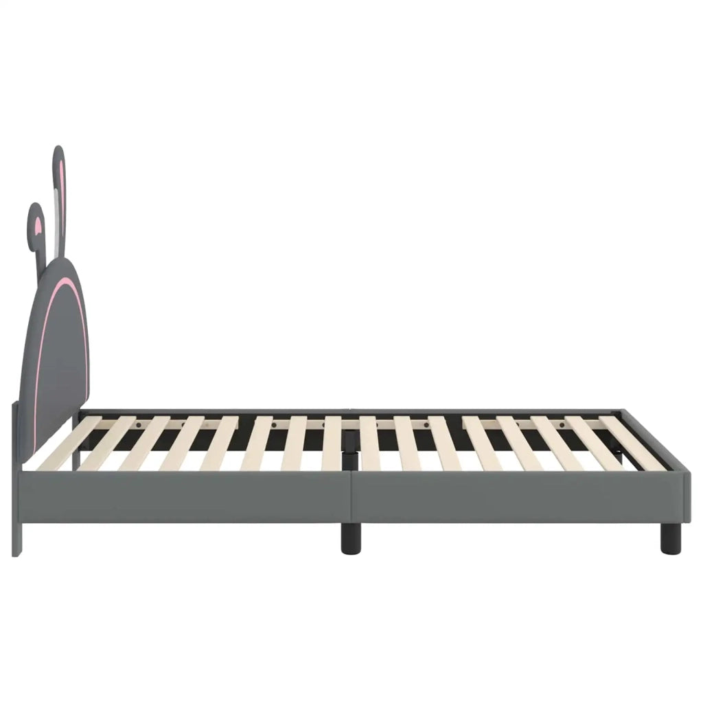 Struttura letto bambini con testata-Giroletto per bambini Grigio Chiaro 90 x 200 cm 816813