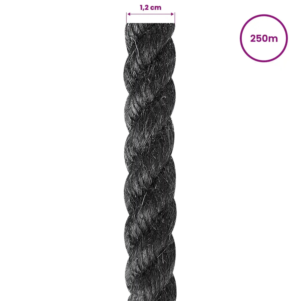 Corda di Juta 12 mm Nero 100% juta Tossa 42011620