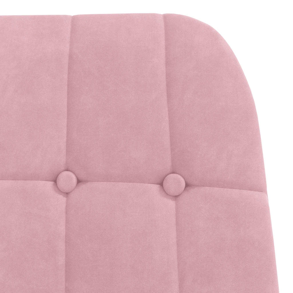 Sedia Relax Rosa in Velluto 4102636