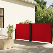 Tenda da Sole Laterale Retrattile Rossa 120x1000 cm 4004702