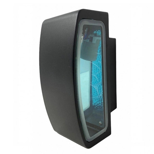 Applique a parete per esterno IP65 con attacco E27 luce lampada da muro nero