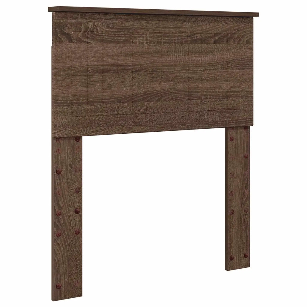 Letto con Contenitore con testiera-Struttura Letto con contenitore Rovere Marrone 75 x 190 cm 107275