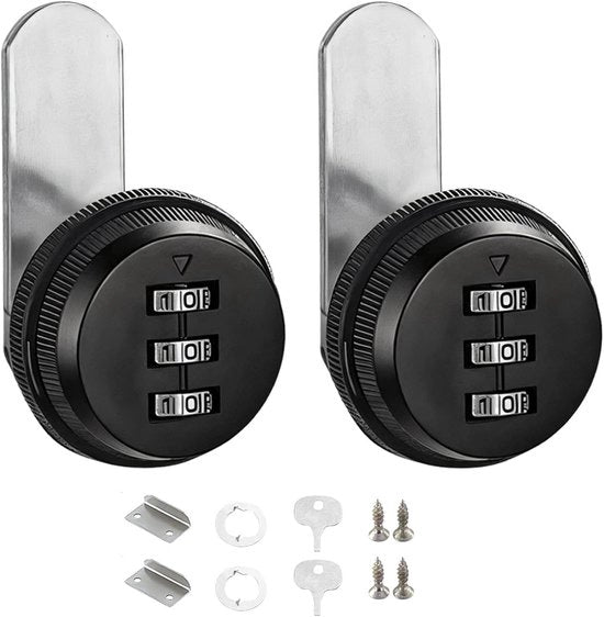 Slot per porta lettere cilindrico a due cifre da 20 mm, slot a tre cifre, adatto per porte lettere con carico (5-12 mm).