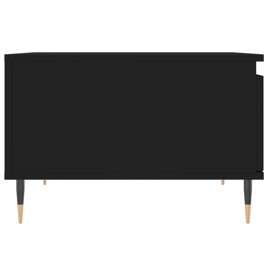 Tavolino da Salotto-Tavolino da soggiorno-Tavolo Nero 55x55x36,5 cm in Legno Multistrato 218223