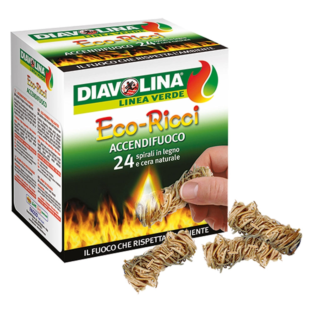 DIAVOLINA 'ECO RICCI' 24 spirali - art. 15332- 6 confezione  - DIAVOLINA