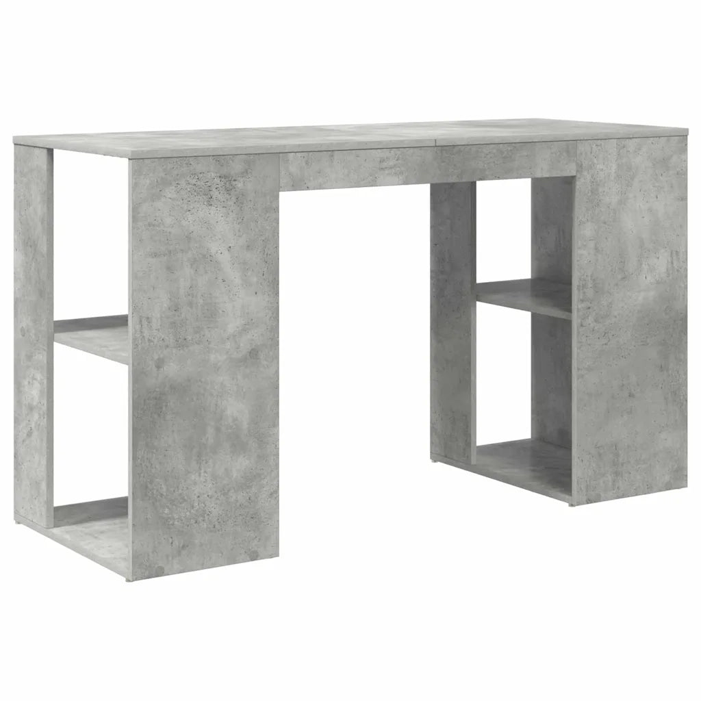 Scrivania Grigio cemento 130 x 50.5 x 75 cm Legno multistrato 869501