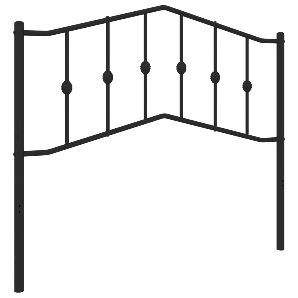 Testiera di Ricambio in Metallo Nero 107 cm 373819